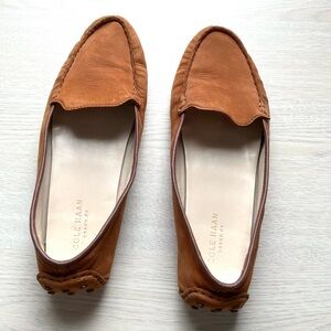 Cole Haan Tan Leather Driver Loafers